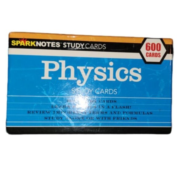 PHYSICS SPARKNOTES STUDY CARDS 600 Flash cards - Picture 1 of 8
